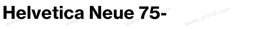 Helvetica Neue 75字体转换